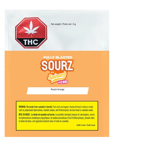 Fully Blasted Peach Orange 1:1 THC CBD Gummy